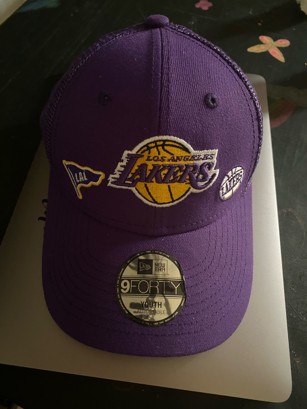 Lakers  Kids Mesh Trucker Hat - Adjustable Back